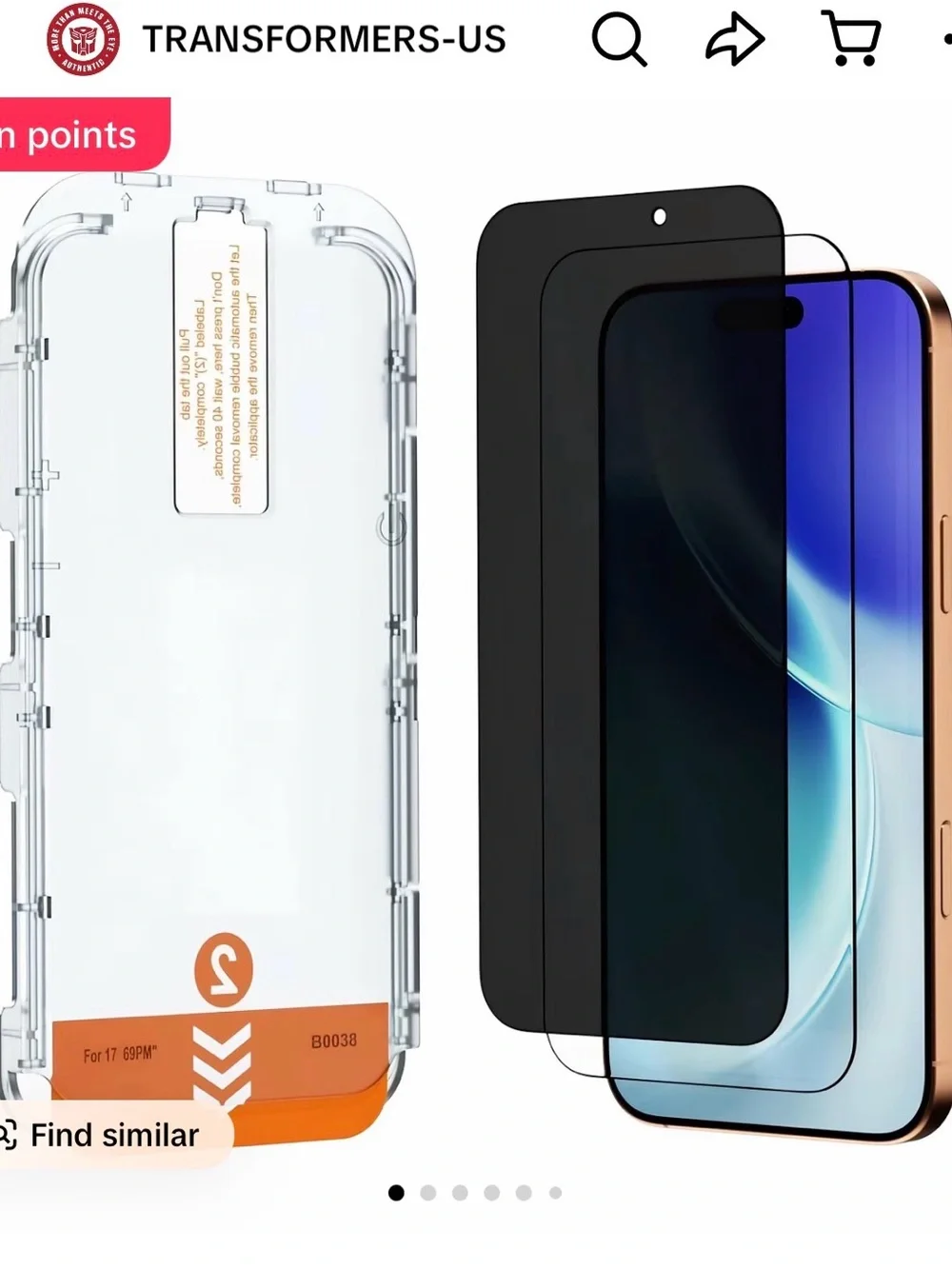 Screen Protector - Black & Red